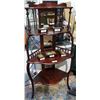 Image 1 : MAHOGANY 4 TIER WHATNOT SHELF