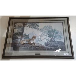 DANIEL SMITH LTD EDITION PRINT FOREST VEIL COUGAR