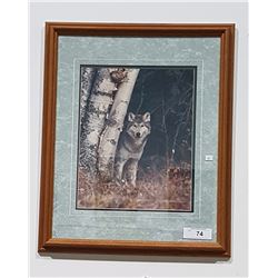 SIGNED WOLF PHOTO BY JANET JANE