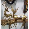 Image 1 : 3 BRASS DEER