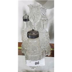 GLASS CRUET SET