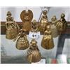 Image 1 : 10 BRASS LADY BELLS