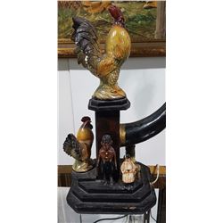FOLKART TABLE LAMP