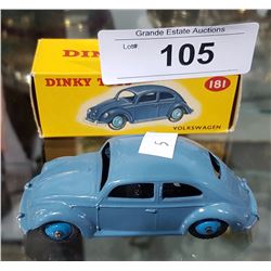DINKY TOYS VOLKSWAGON BEETLE DIE CAST W/BOX