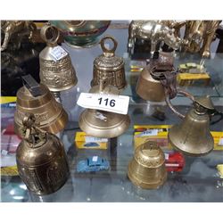 8 BRASS BELLS