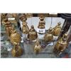 Image 1 : LOT OF 9 BRASS LADY BELLS