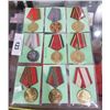 Image 1 : COLLECTION OF 9 SOVIET UNION MILITARY MEDALS