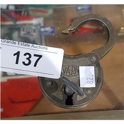 ANTIQUE PADLOCK W/KEYS