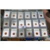 Image 1 : LOT OF 18 UNCIRCULATED GRADED US PENNIES