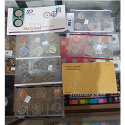 5 UNCIRCULATED US COIN SETS