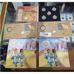 PAIR OF SACAGAWEA PROOF COINS, JURASSIC PARK QUARTER SET, 1993 JAMES MADISON 1/2 DOLLAR
