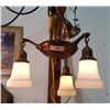 Image 1 : ART DECO 3 LIGHT PAN FIXTURE