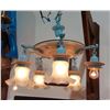 Image 1 : PAINTED ART DECO 5 LIGHT PAN FIXTURE