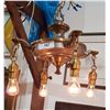 Image 1 : ART DECO 4 LIGHT PAN FIXTURE