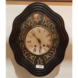 19TH CENTURY FRENCH WALL CLOCK NO KEY