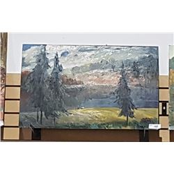 ORIGINAL OIL ON BOARD LITHUANIAN ARTIST SIGNED
