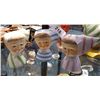 Image 1 : LOT OF 3 HEAD VASES