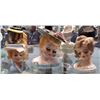 Image 1 : LOT OF 3 HEAD VASES