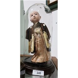 ASIAN DOLL IN GLASS DOME