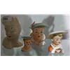 Image 1 : LOT OF 4 HEAD VASES