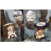 Image 1 : LOT OF 4 HEAD VASES
