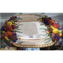 FITZ & FLOYD PLATTER W/FRUIT THEME