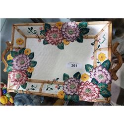 FITZ & FLOYD FLORAL PLATTER