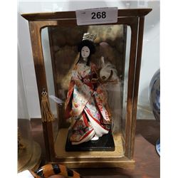 GEISHA GIRL IN GLASS DOME