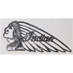 STEEL INDIAN MOTORCYCLE SIGN