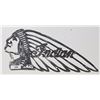 Image 1 : STEEL INDIAN MOTORCYCLE SIGN