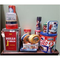 COLLECTION OF 19 TINS