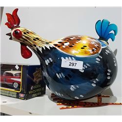 DECORATIVE CERAMIC ROOSTER