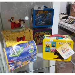 LOT OF FOUR MINI COLLECTABLE LUNCH BOXES