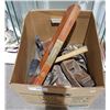 Image 1 : BOX OF ANTIQUE WOODWORKING TOOLS