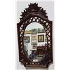Image 1 : CARVED MAHOGANY WALL MIRROR