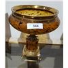 Image 1 : AMBER GLASS & BRASS CENTERPIECE