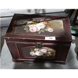 TOLL PAINTED CHEST 17" WIDE X 10" DEEP X 12" HIGH