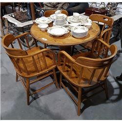 5 PIECE OAK DINETTE SET
