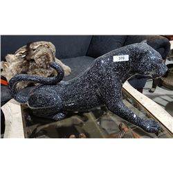 CERAMIC PANTHER STATUE APROX 36" LONG X 18" HIGH