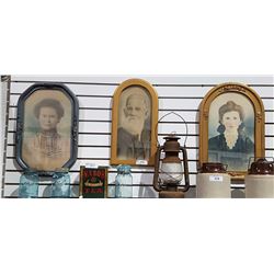 3 HAND COLOURED ANTIQUE PHOTOGRAPHS