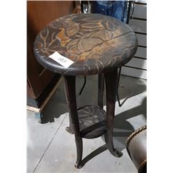 CARVED PLANT STAND