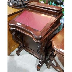 MAHOGANY DAVENPORT DESK W/ 8 DRAWERS