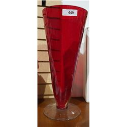 LARGE ART GLASS VASE 19.5"