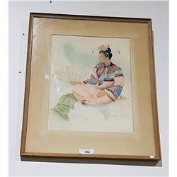 FRAMED WATERCOLOUR SIGNED