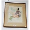Image 1 : FRAMED WATERCOLOUR SIGNED