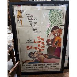 FRAMED MOVIE POSTER THE LONG HOT SUMMER