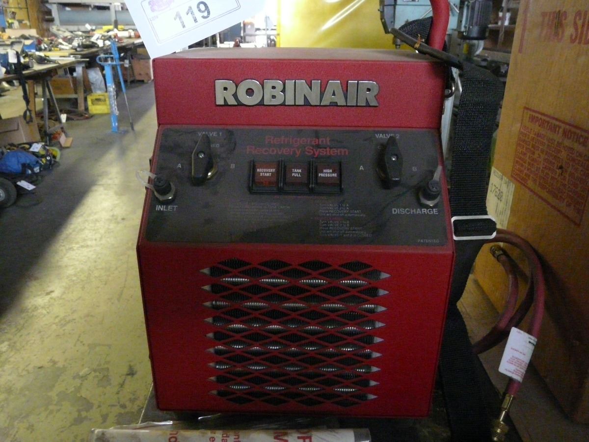 Robinair Recovery System ROBINAIR 17620 REFRIGERANT RECOVERY SYSTEM