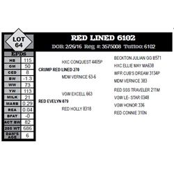 RED LINED 6102