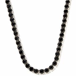 Diamond Polished Black Spinel necklace - 170 carat
