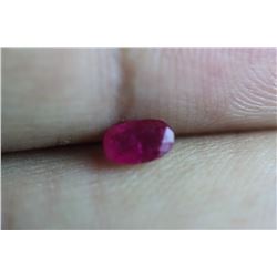Natural Kashmir Ruby 0.445 Carats - no Treatment